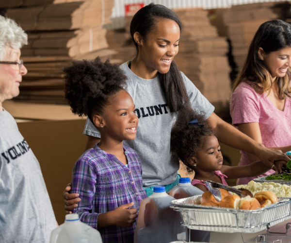 family volunteering