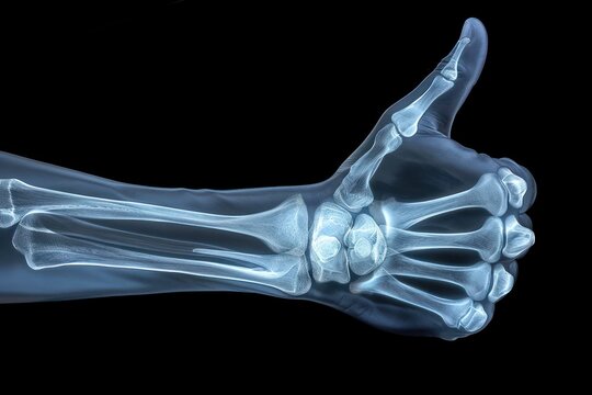 X-Ray of a thumbs up